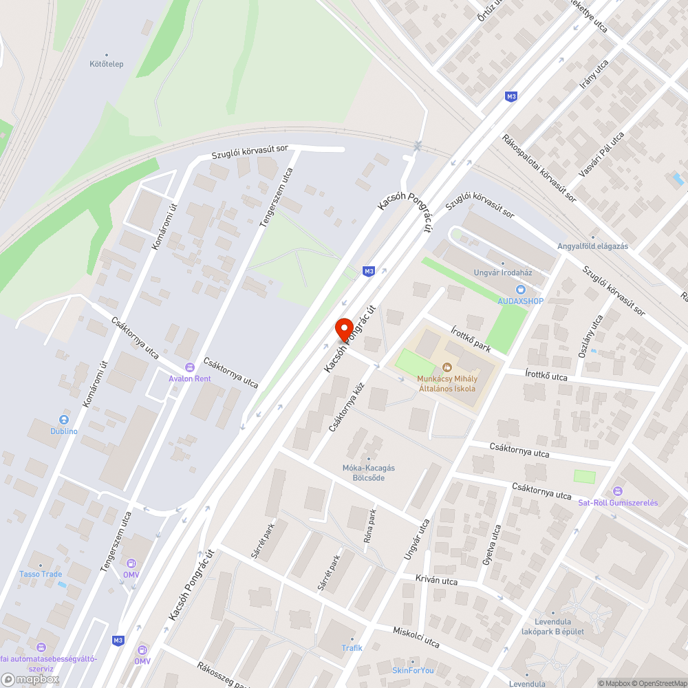 Megsüllyedt csatornafedél bejelentés helye