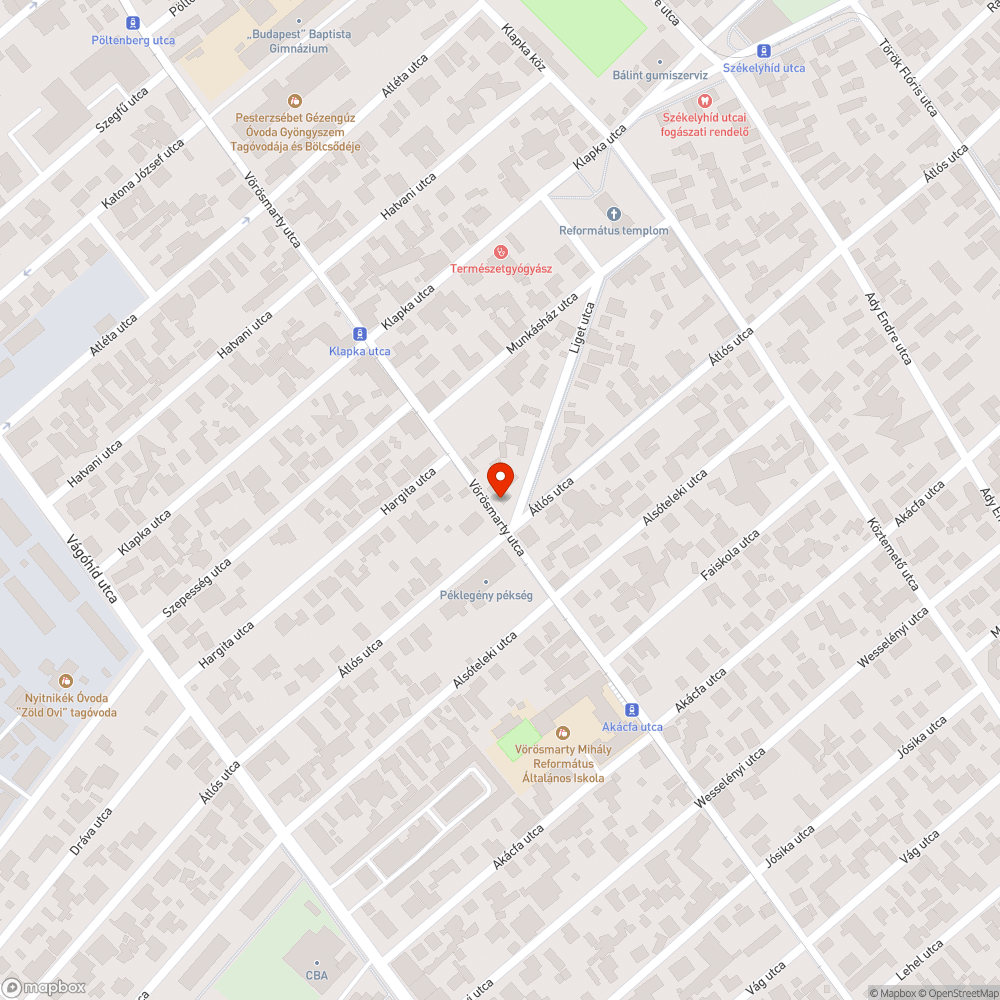 Benőtt járda bejelentés helye