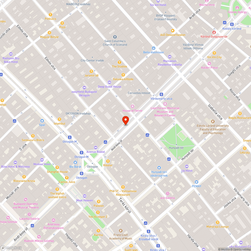 Érdekességek az Adrássy útról bejelentés helye