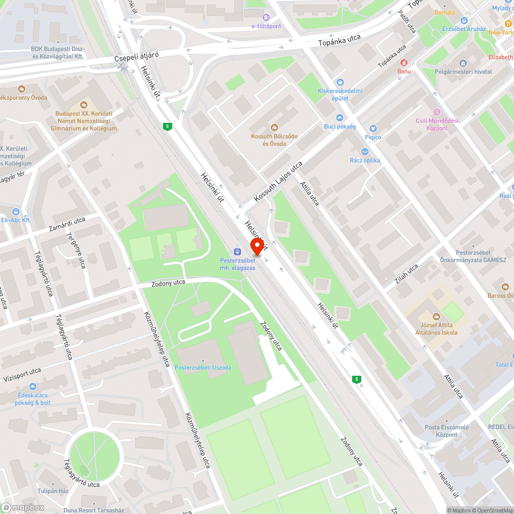 Szemét bejelentés helye