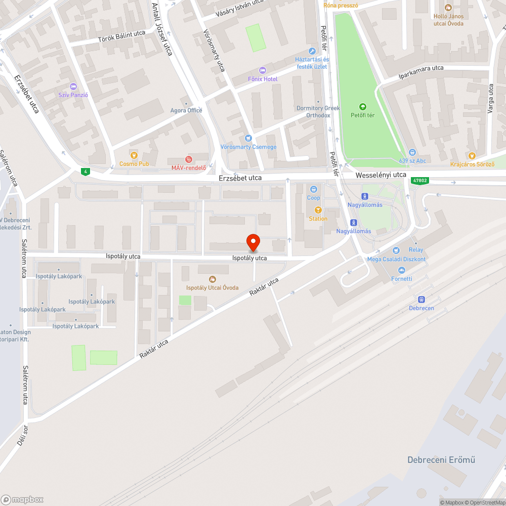 Szabálytalan megállás és várakozás bejelentés helye