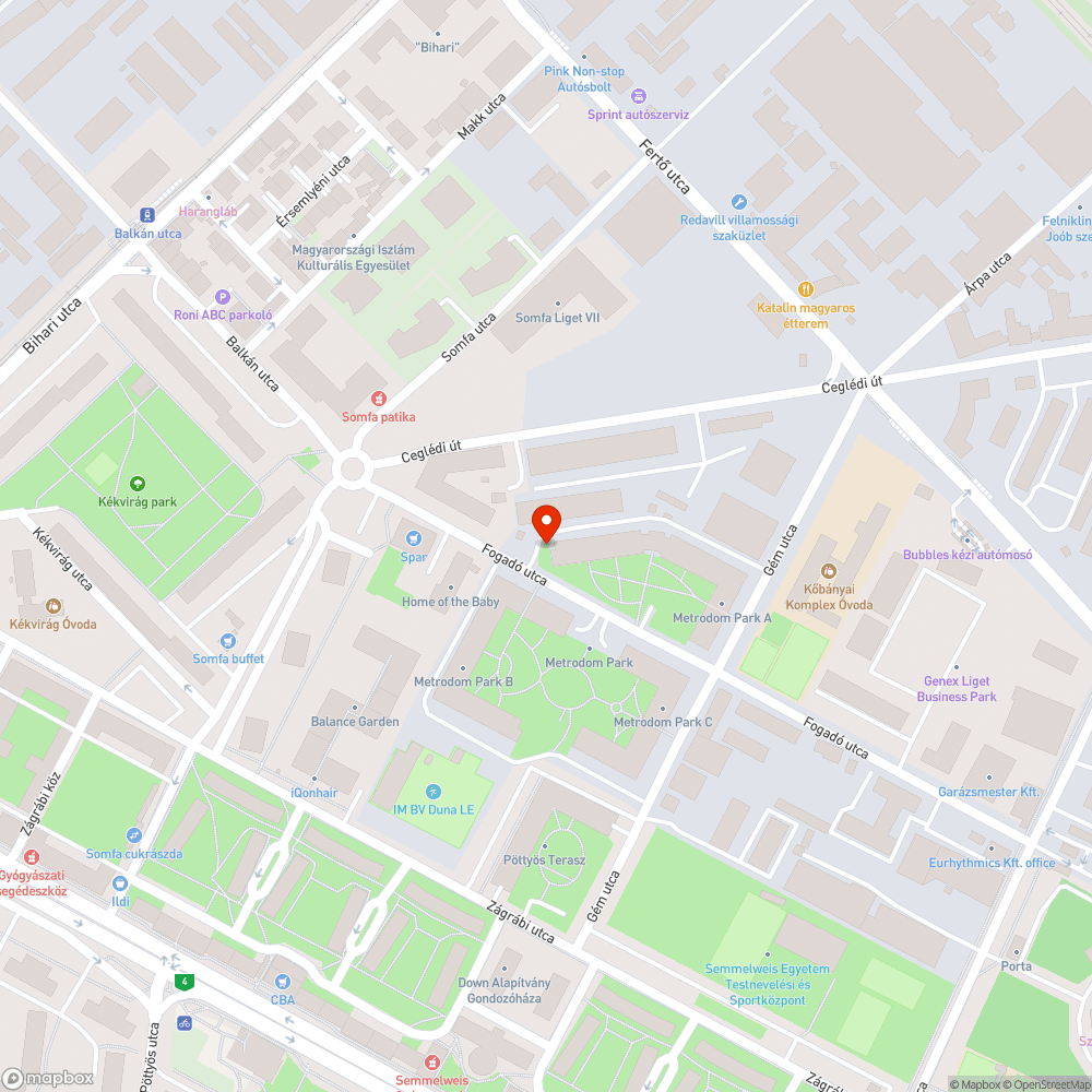 Vízhiánytól tönkrement fák a Fogadó utcában bejelentés helye