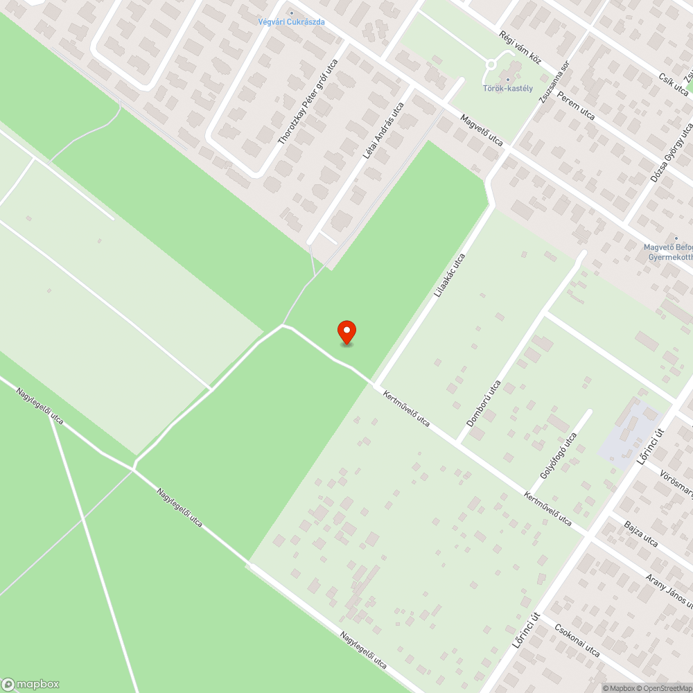 Szemét az erdőben bejelentés helye