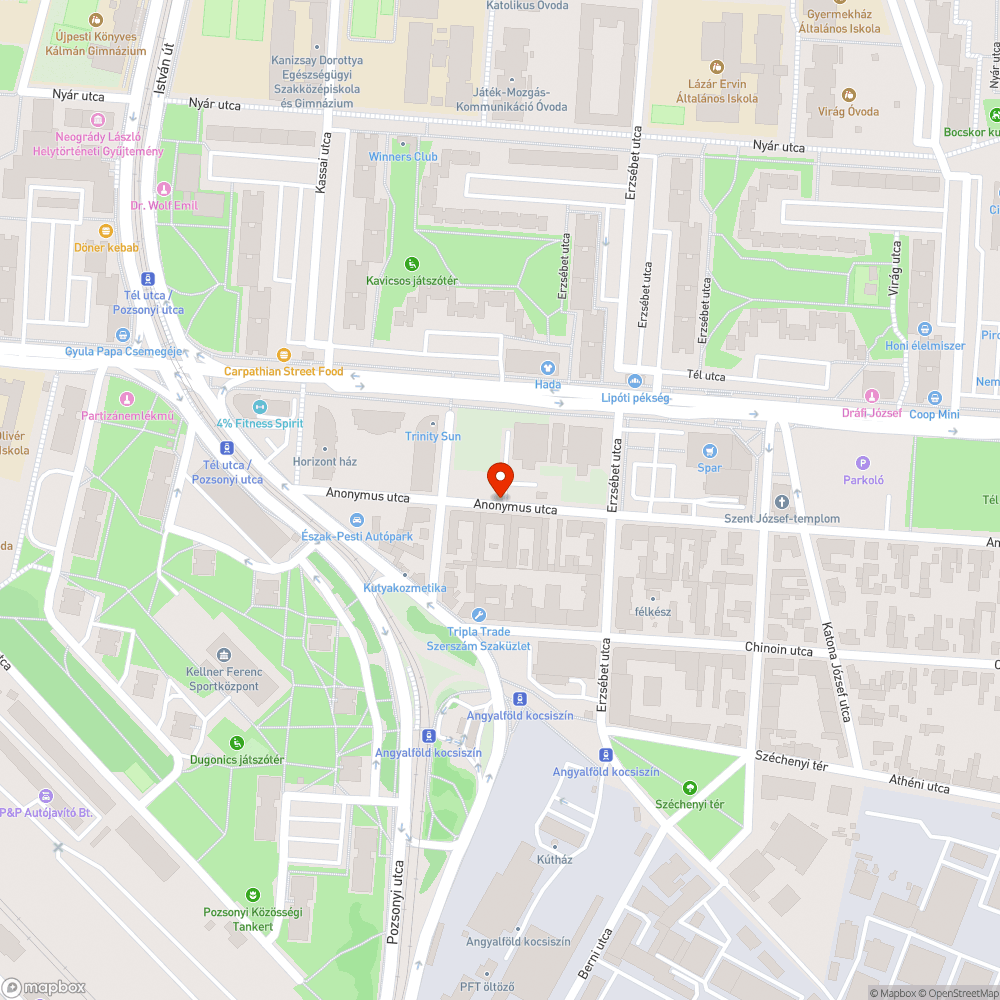 Járda közepén parkoló autók bejelentés helye