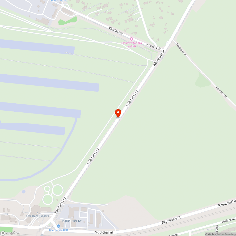 Benőtt kerékpárút bejelentés helye