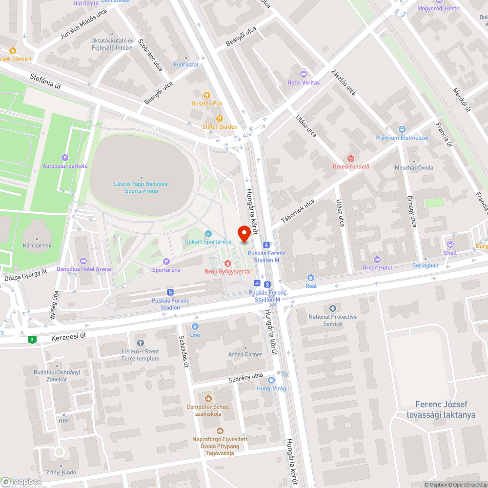 Bicikliúton 2 db kátyú bejelentés helye