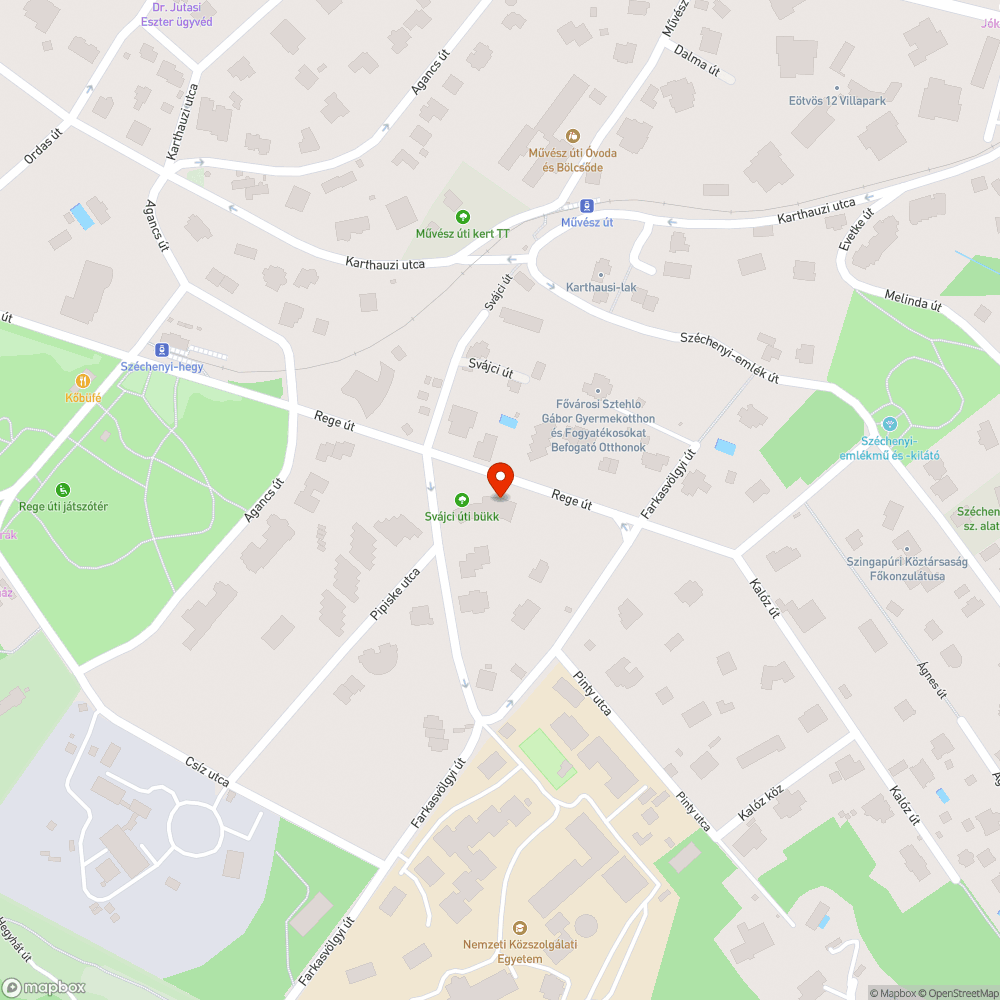 Lódarázsfészek az utcán bejelentés helye