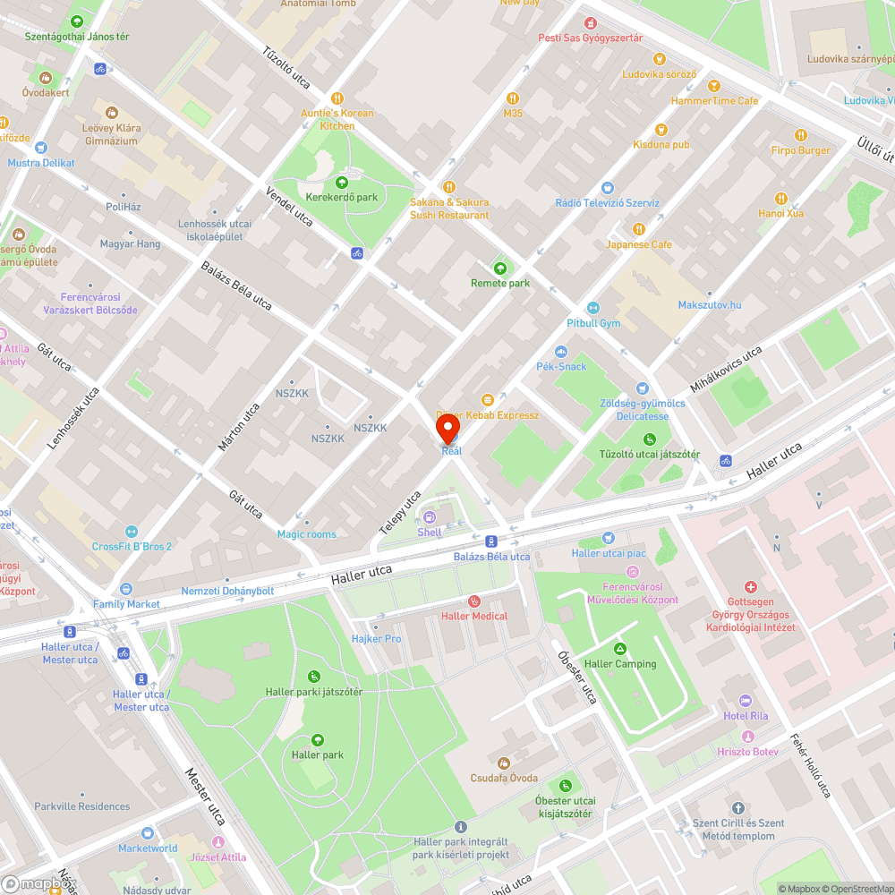 Elhagyott jármű bejelentés helye