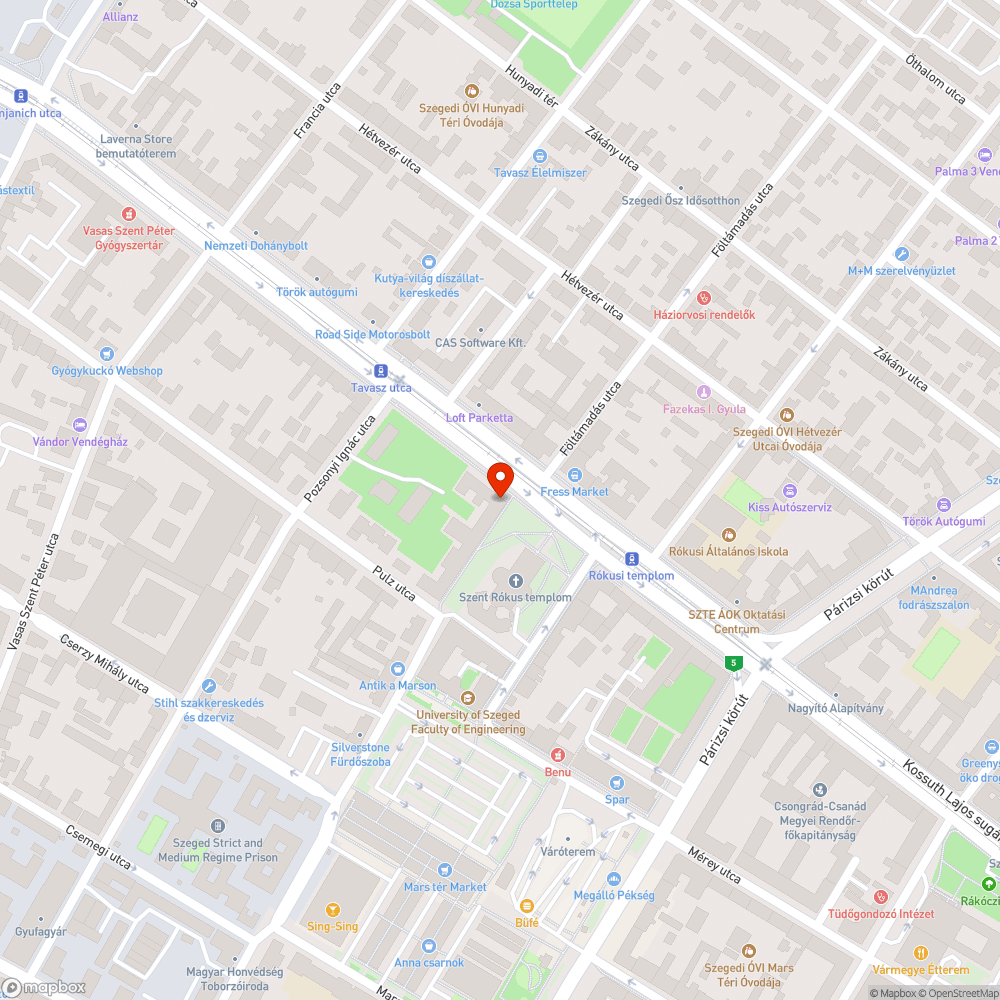 Szeged, Kossuth Lajos sgt-on elhagyott játmű bejelentés helye