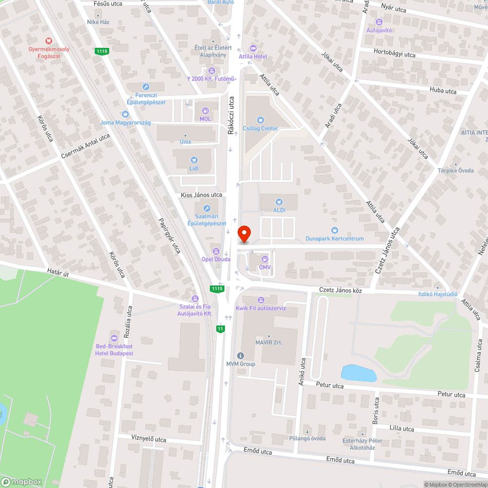 Több nagy méretű kátyú bejelentés helye