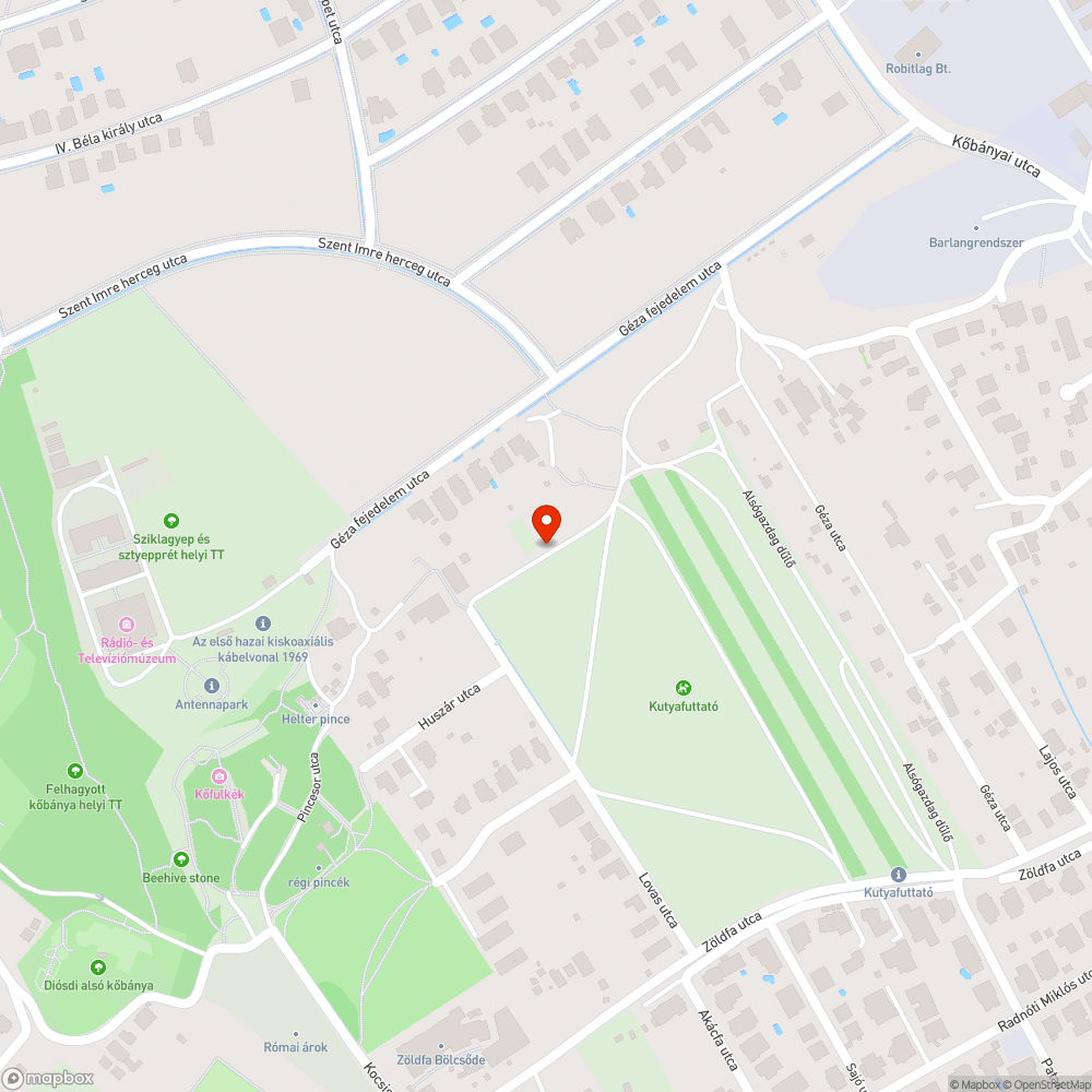 Évek óta nem működő közvilágítás bejelentés helye