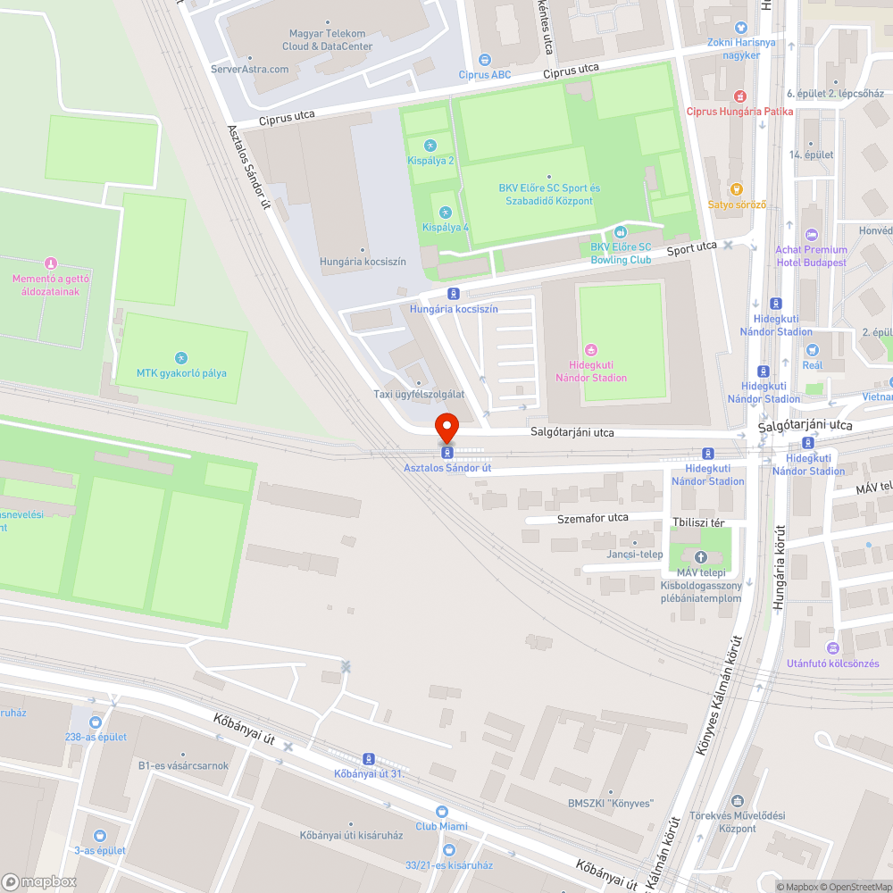 Graffitik a villamosmegállóban bejelentés helye