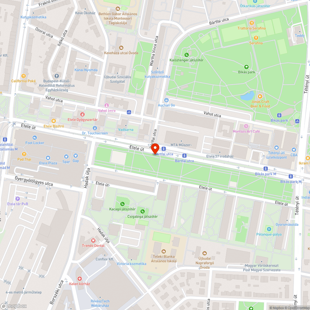 Bálványfák bejelentés helye