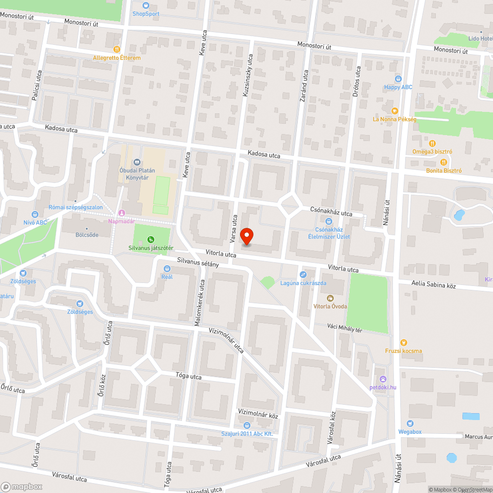 Károkozó nyomvájú a kialakított parkolóban bejelentés helye