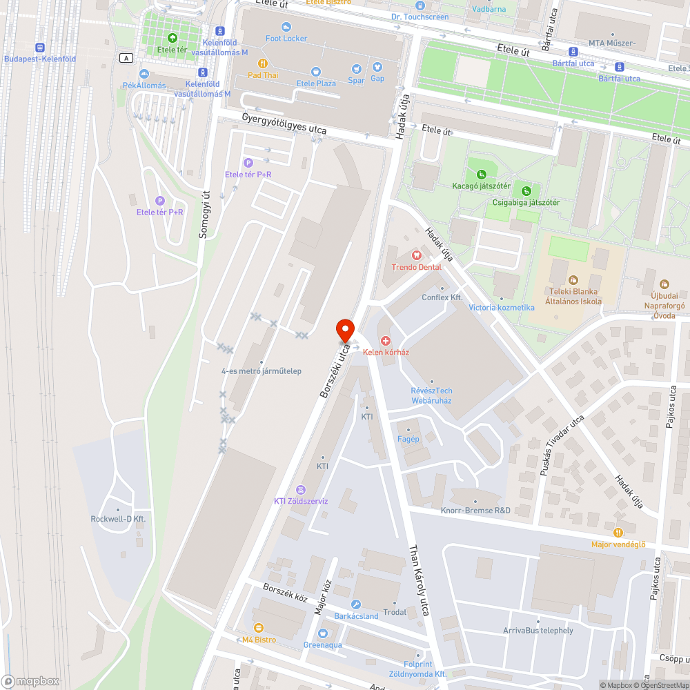 Úthibák az 58-as busz vonalán bejelentés helye