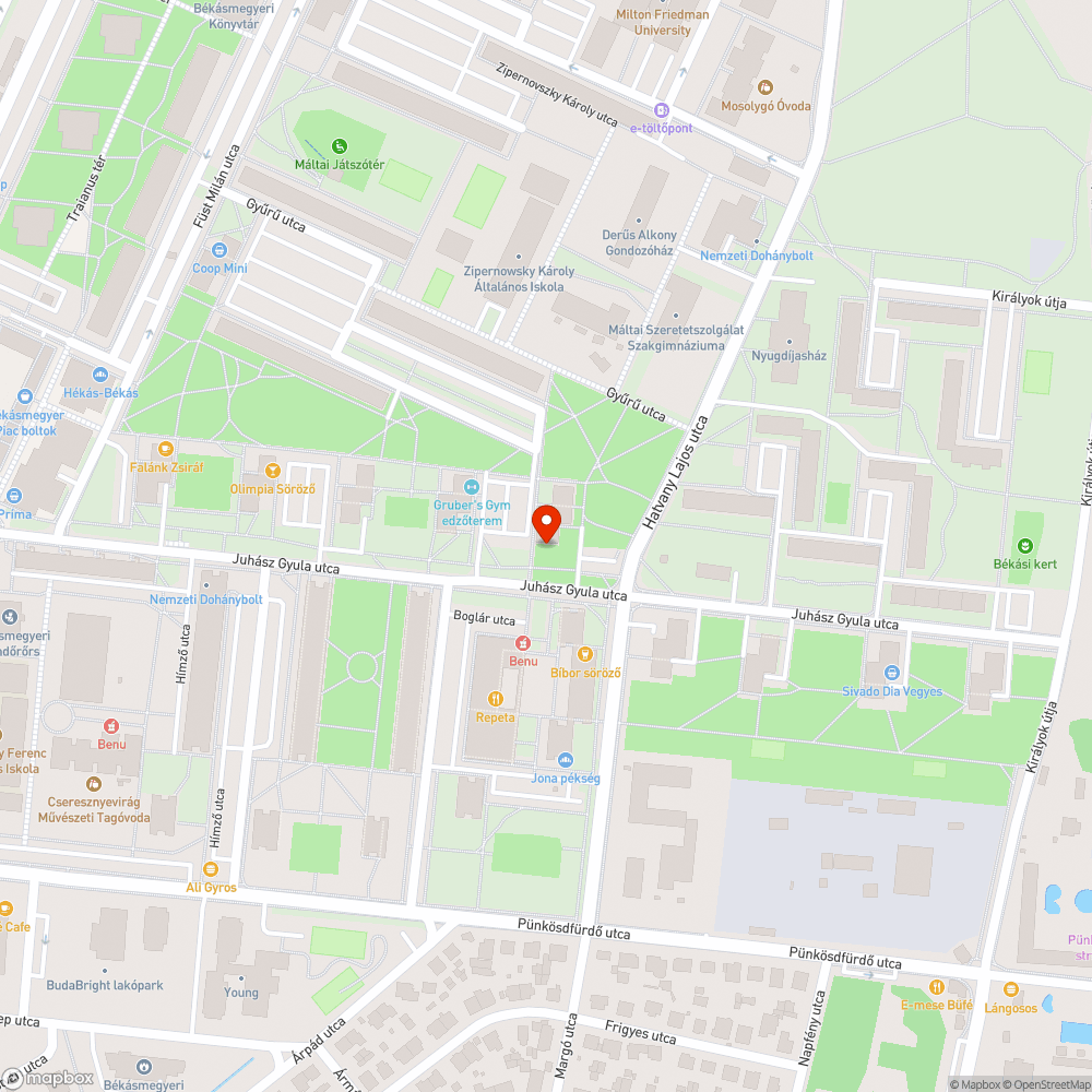 Kidőlt fa bejelentés helye