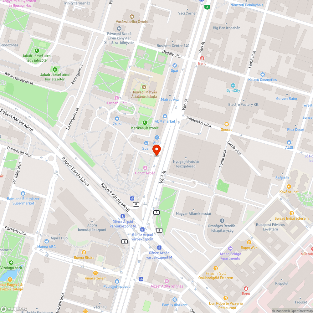 Eldugult csatornaösszefolyó bejelentés helye