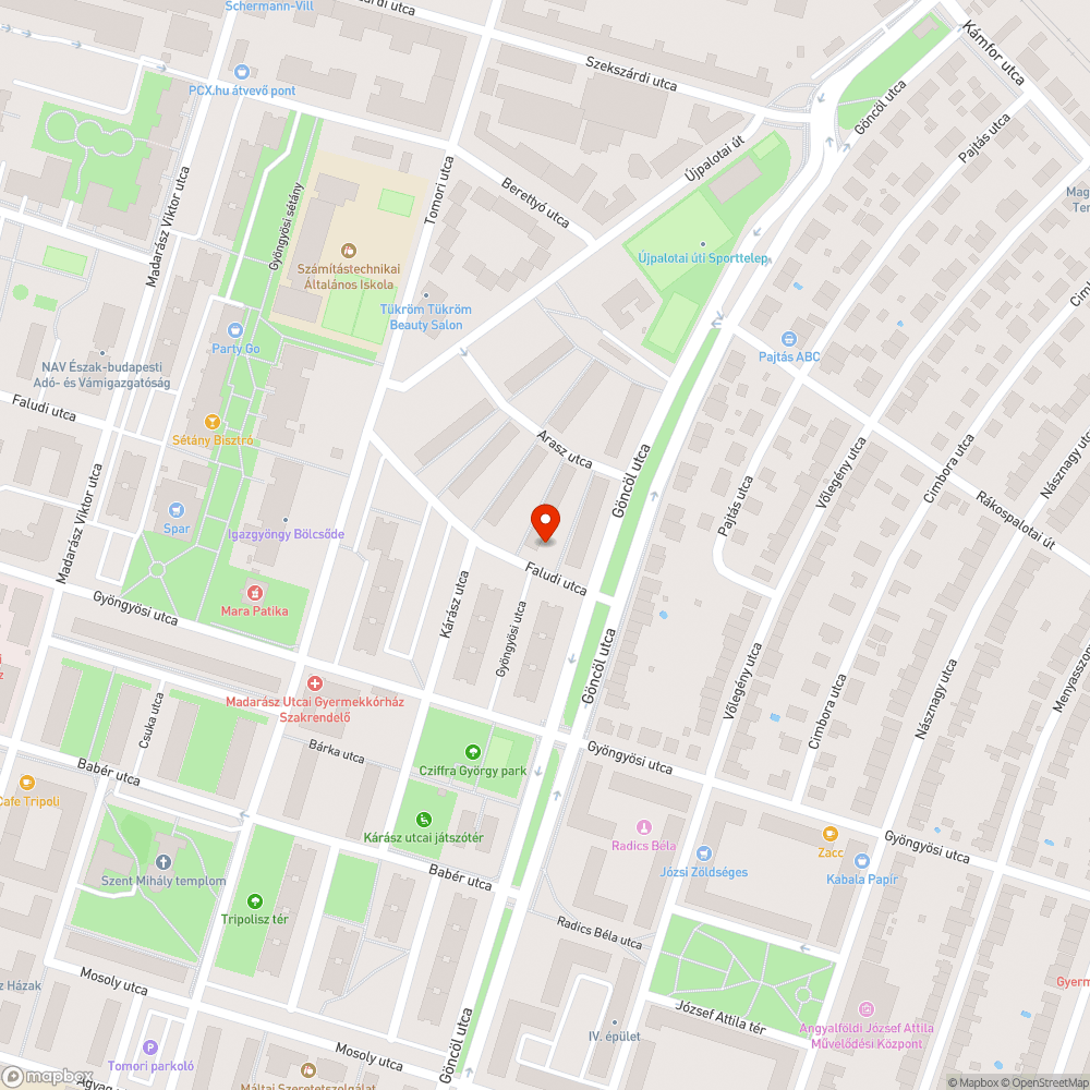 Nincs közvilágítás bejelentés helye