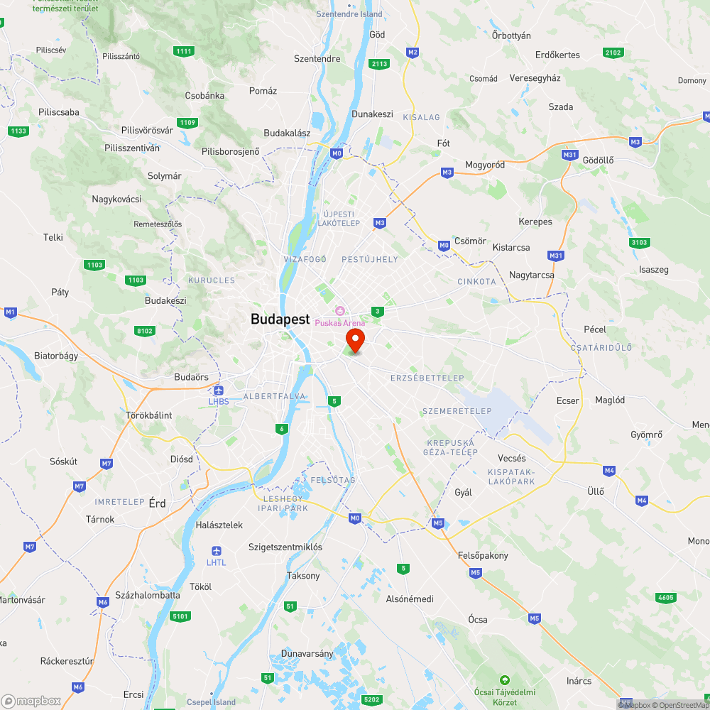 Közvilágítás teljes hiánya Budapest közepén bejelentés helye