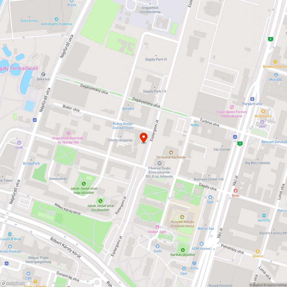 Kiszáradt fa bejelentés helye