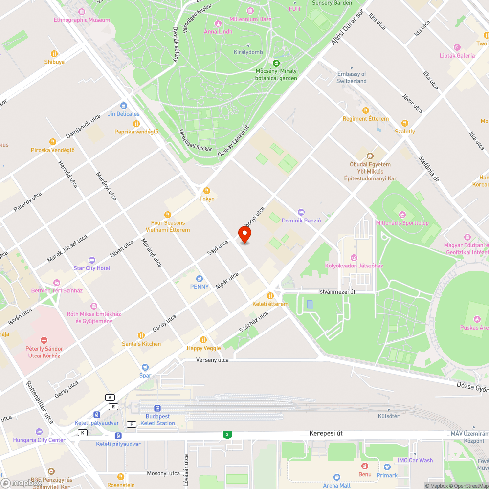 Hiányzó fa bejelentés helye