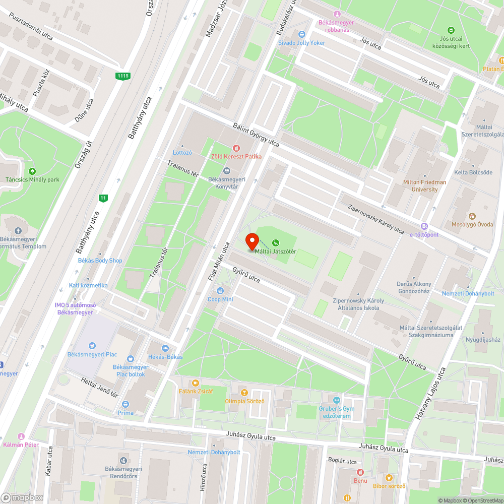 Törmelék a fűben bejelentés helye