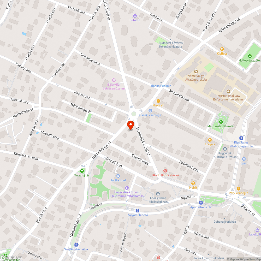 Németvölgyi út bakelitlemez bejelentés helye