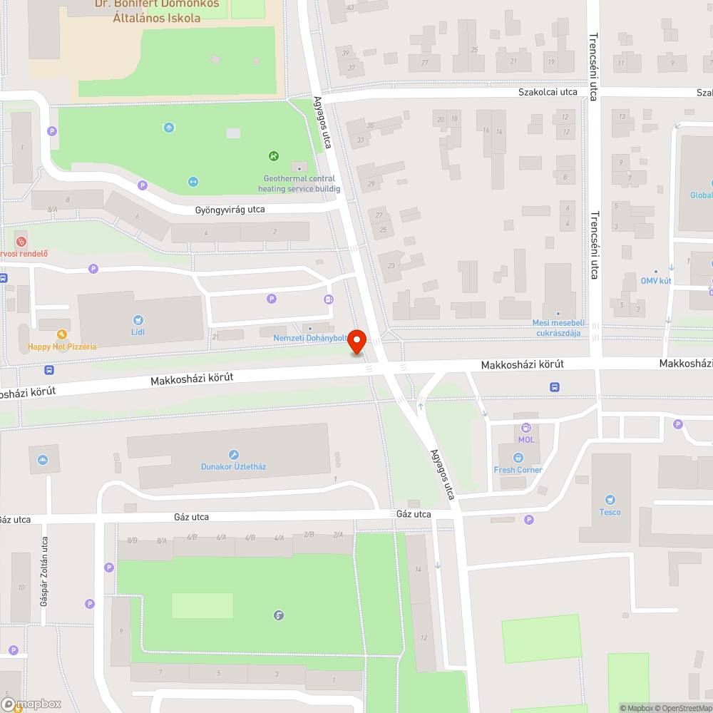 Felpúposodott, balesetveszélyes bicikliút bejelentés helye