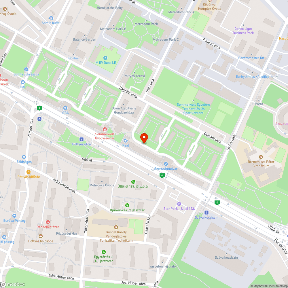 Félbetört, elszáradt ág lóg a parkolóra/járdára bejelentés helye