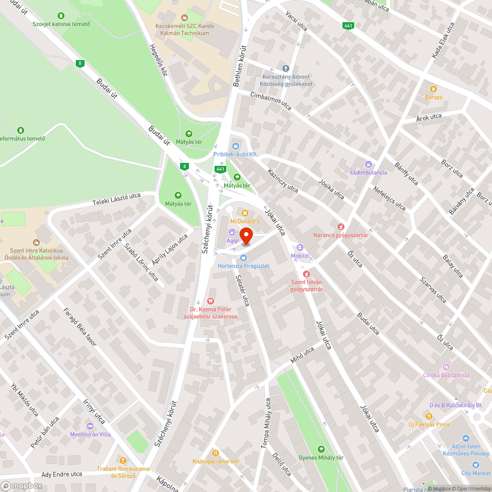 Közvilágítás hiánya bejelentés helye