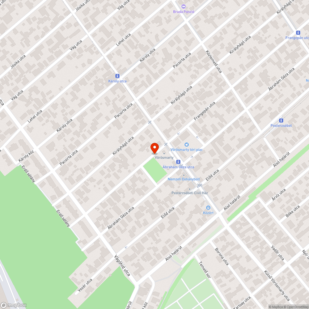 Pesterzsébet Vörösmarty tér szemét bejelentés helye