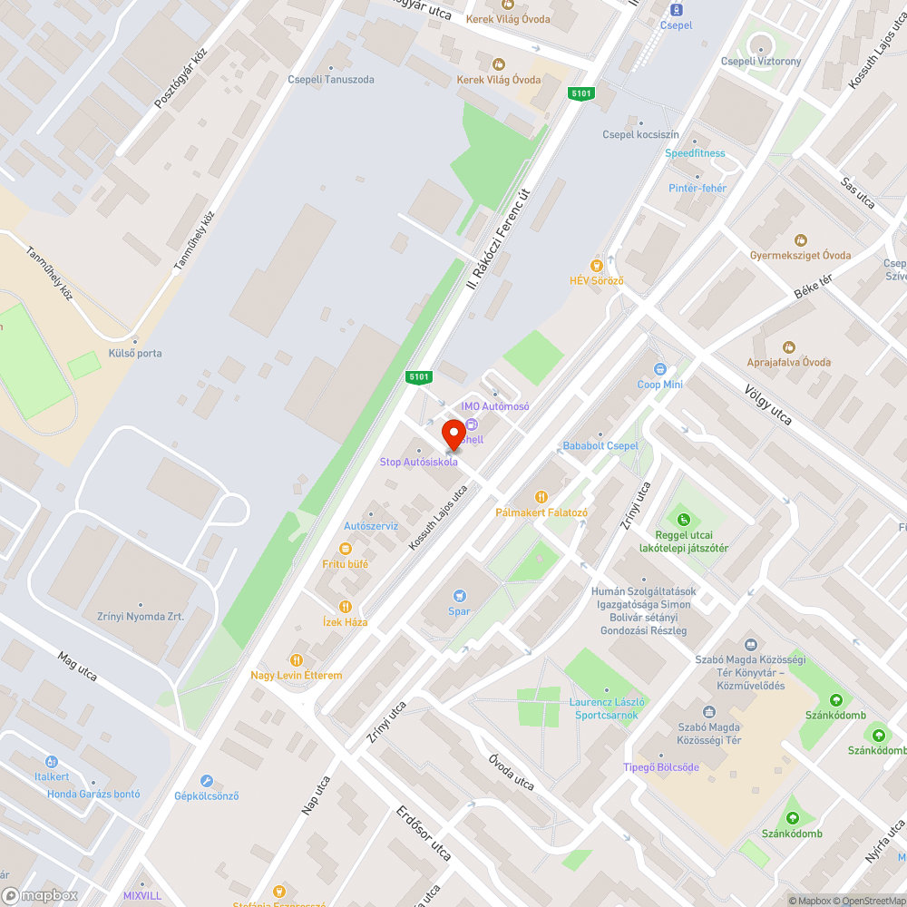 Életveszélyes csatorna fedő bejelentés helye