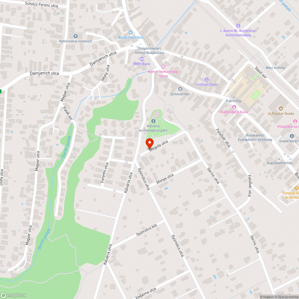 Kiégett lámpa bejelentés helye