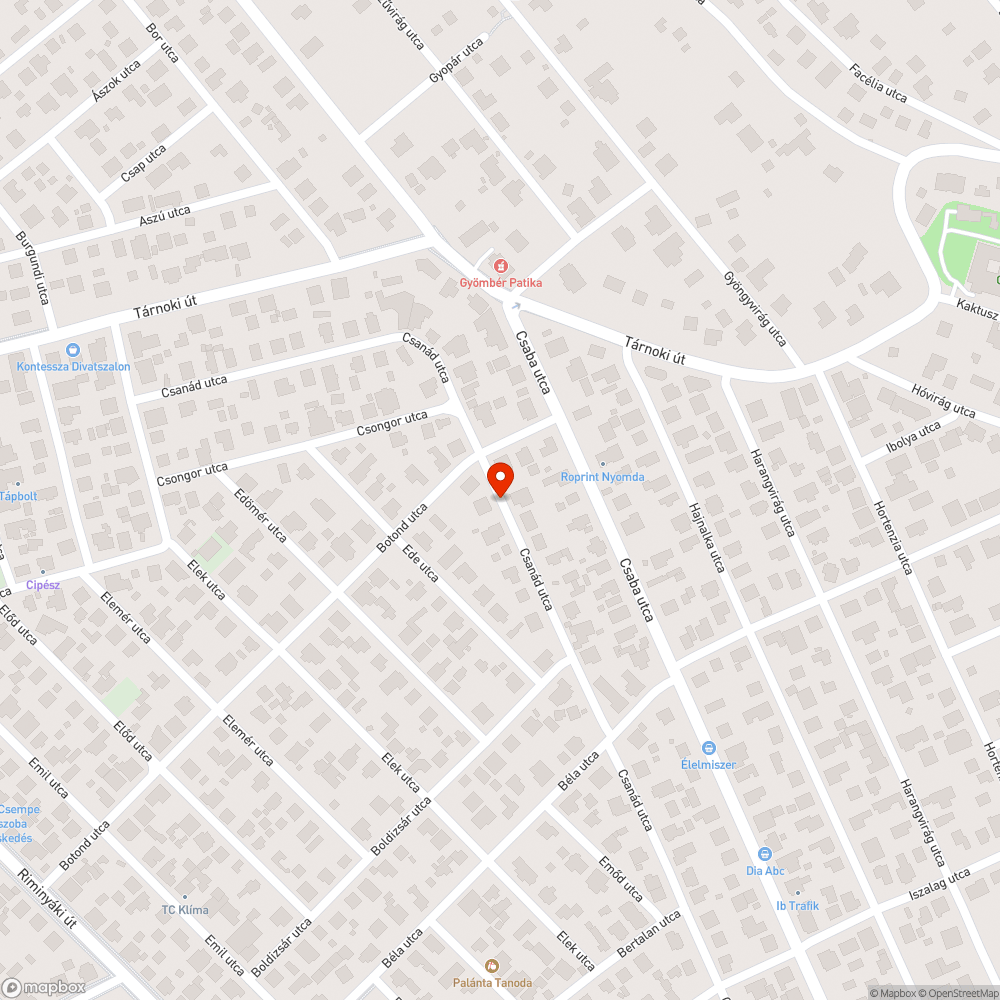 Út fölé belógó fa akadályozza a közlekedést bejelentés helye