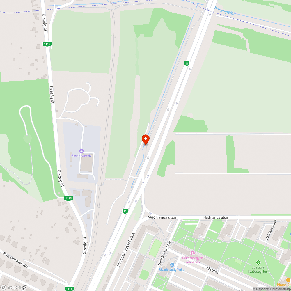 Kidőlt a fa bejelentés helye