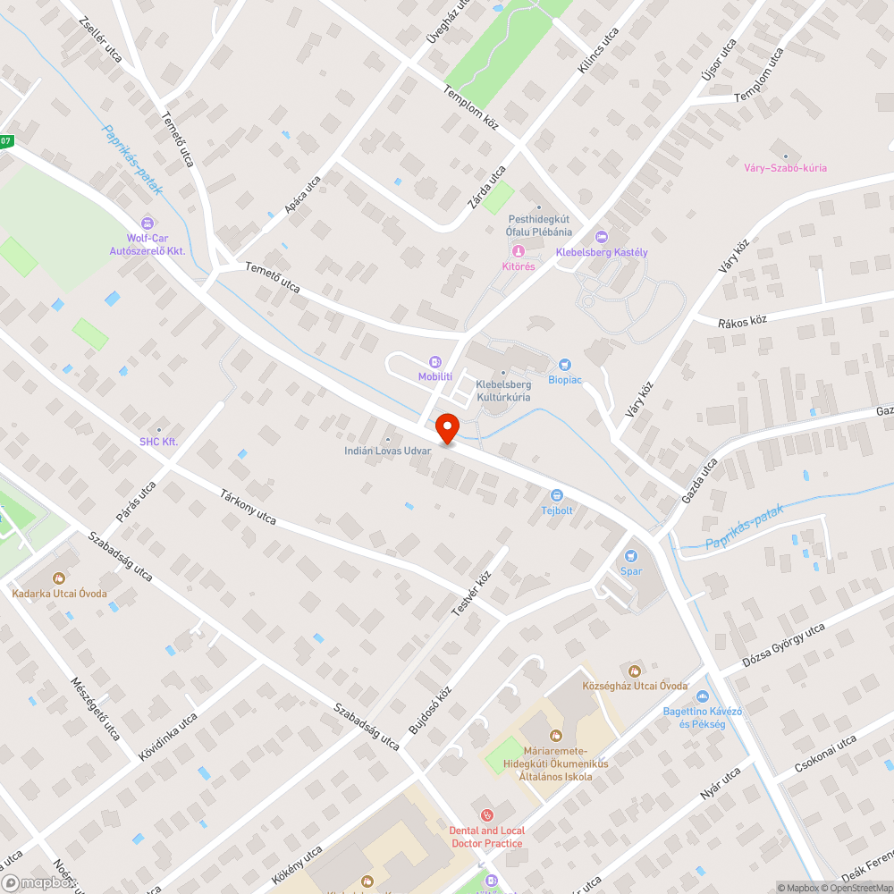 Leszakadt kuka bejelentés helye