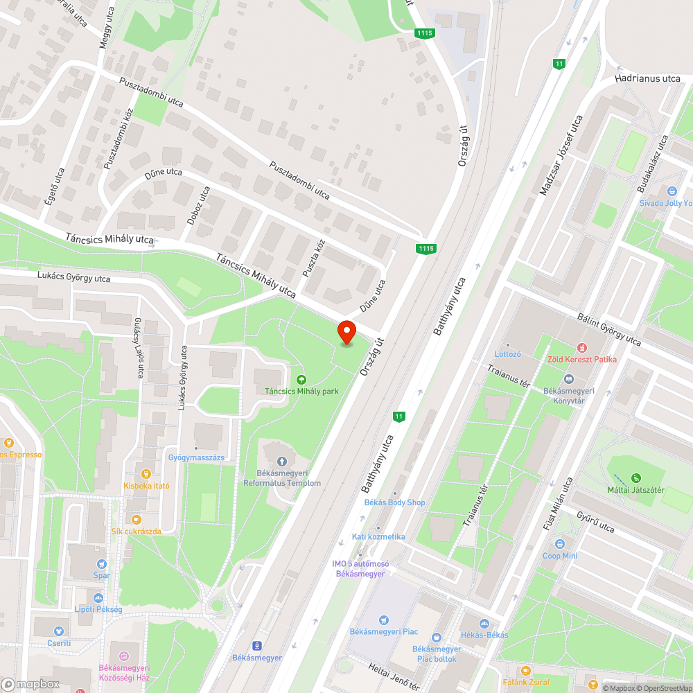 Balesetveszélyes információstábla bejelentés helye