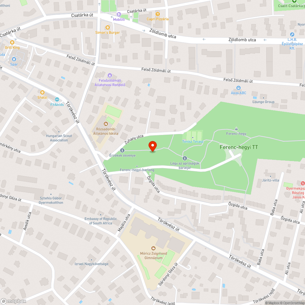 Kidőlő félben lévő fák bejelentés helye