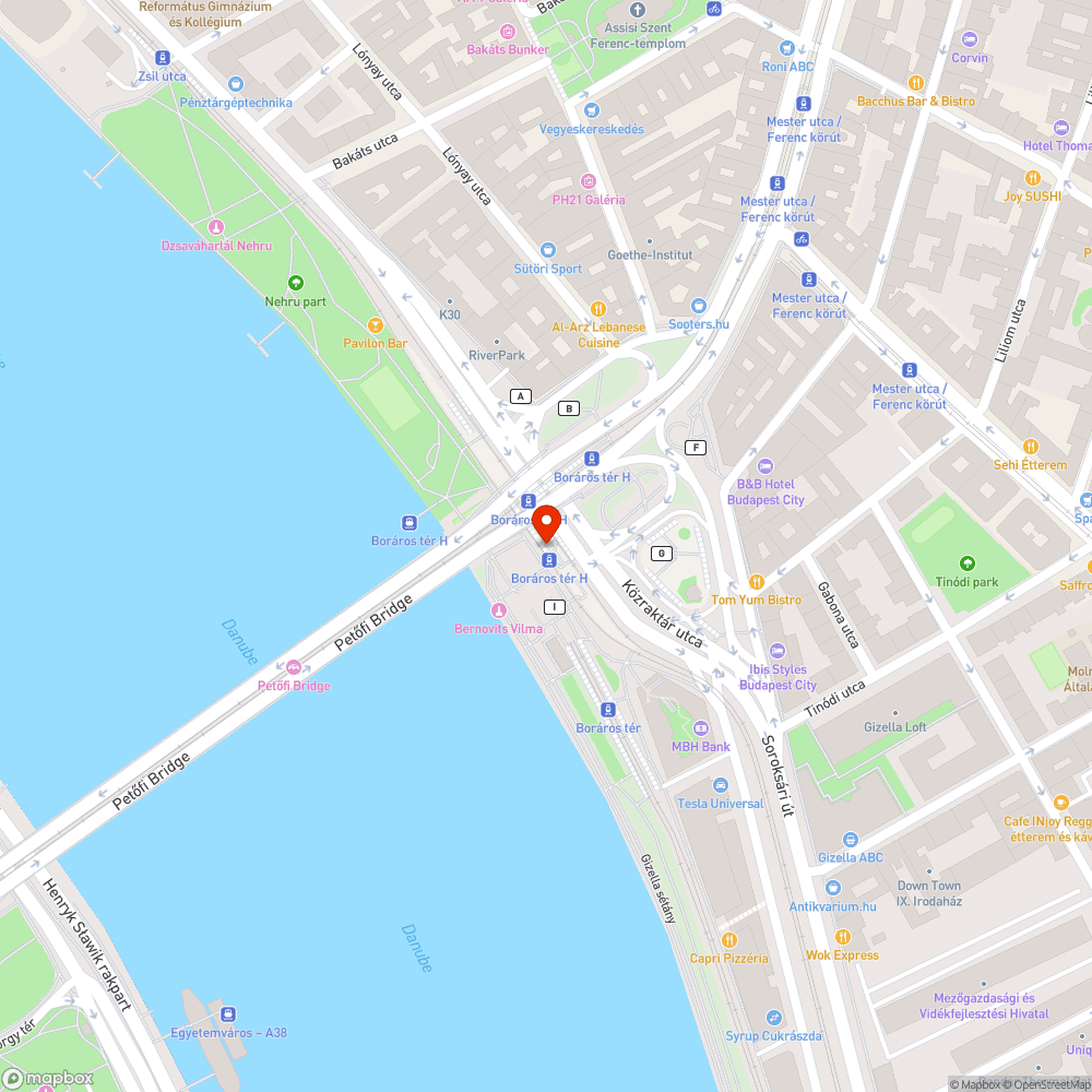 Szemét - Boráros tér bejelentés helye