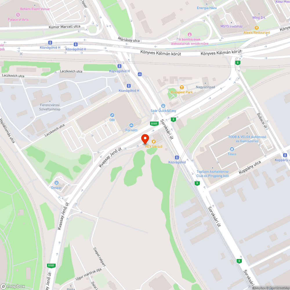 Szemét - Közvágóhíd bejelentés helye