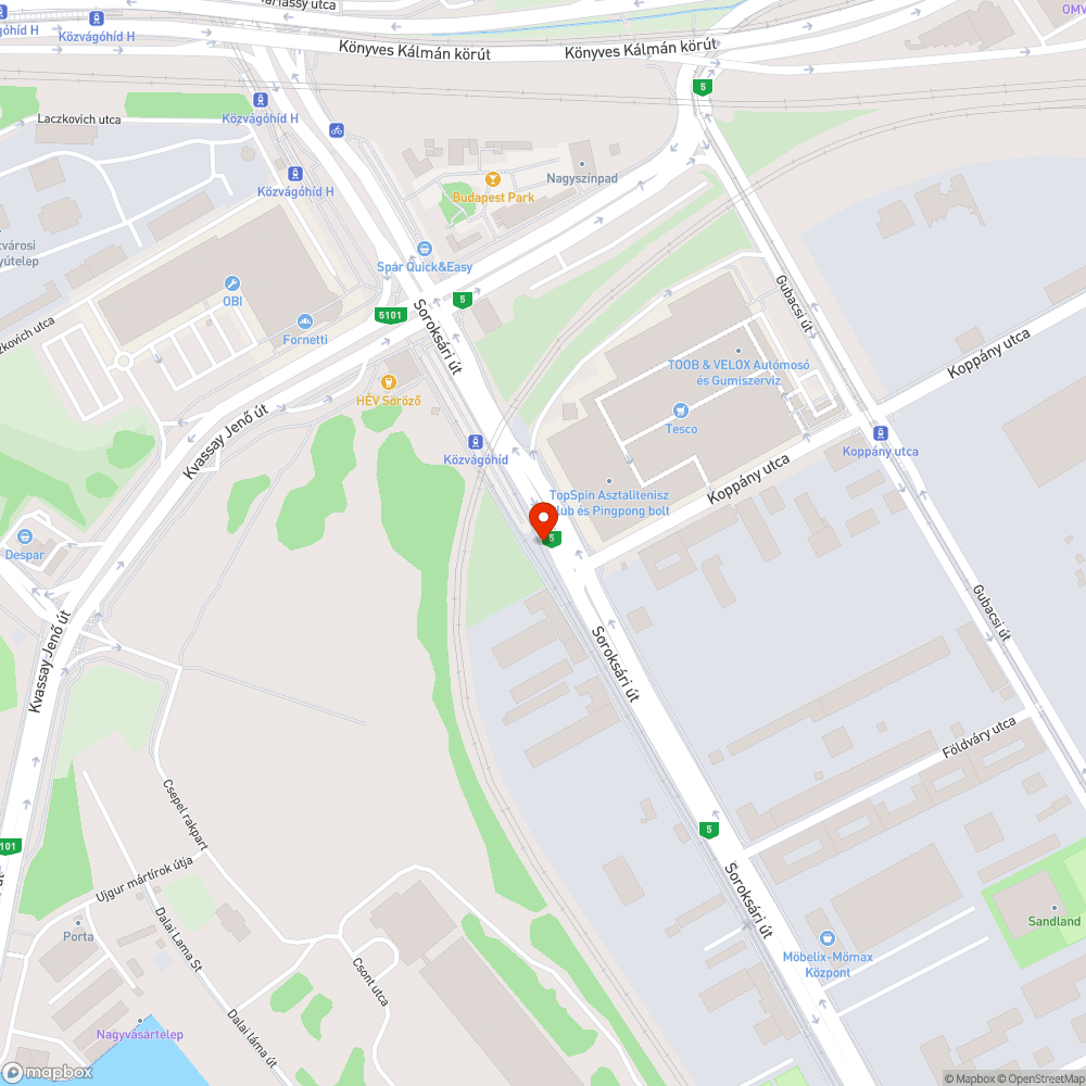 Zsákos szemét - Soroksári út bejelentés helye