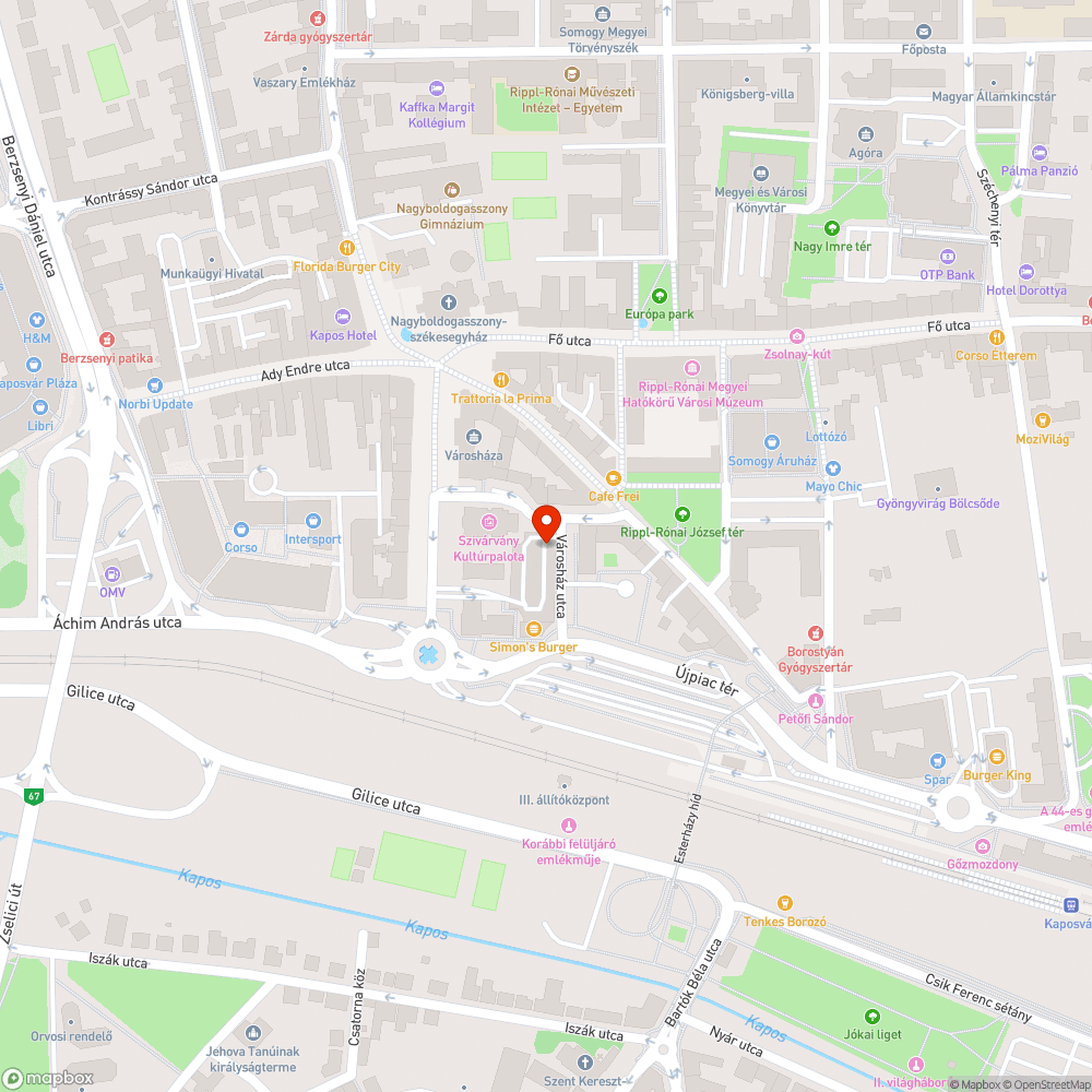 Rongált virágládák bejelentés helye