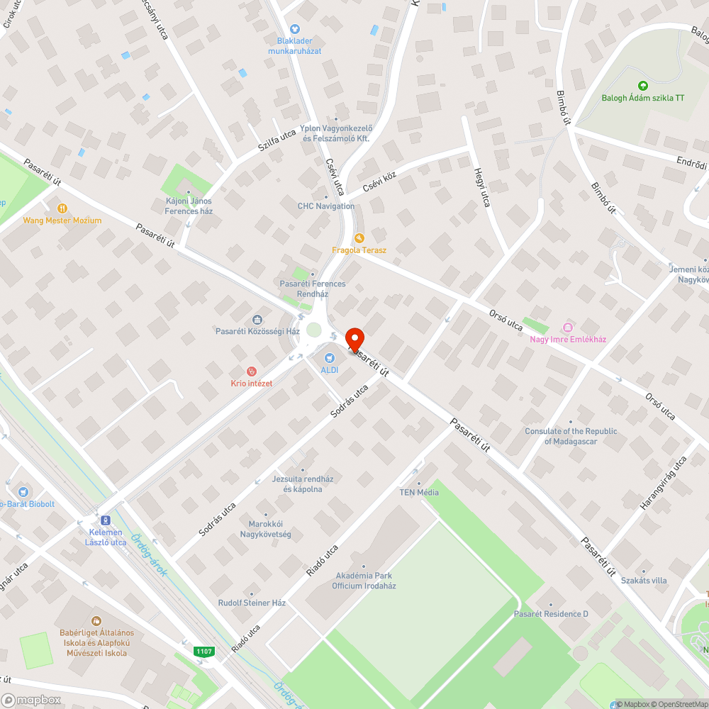 Pasaréti tér - Aldi megálló ürülék bejelentés helye