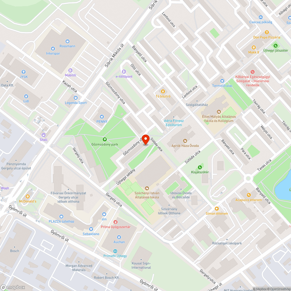 Egy nagyon megkopott pad bejelentés helye