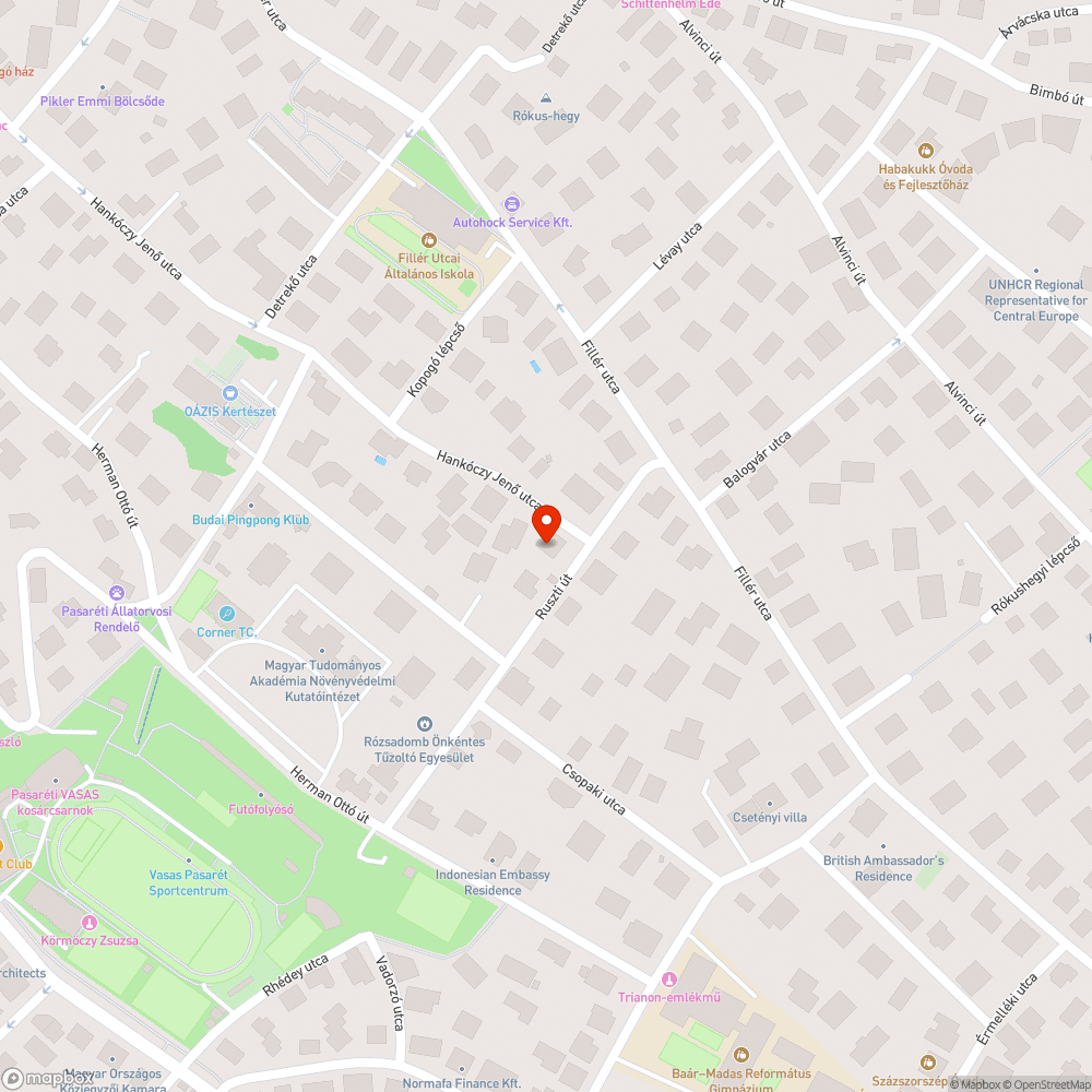 A járdánál lévő zöldterület helyreállítása bejelentés helye