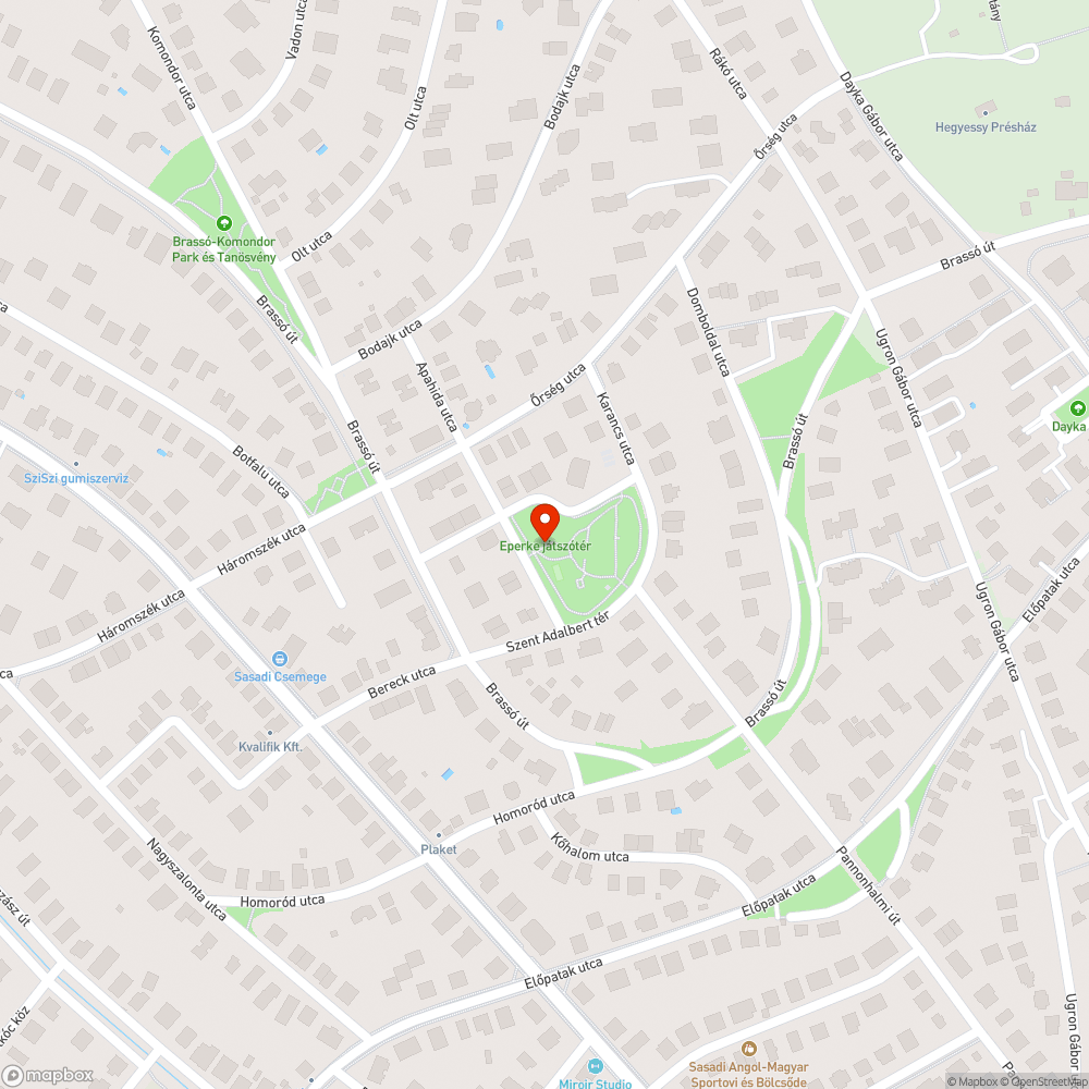 Szent Adalbert tér ivókút bejelentés helye