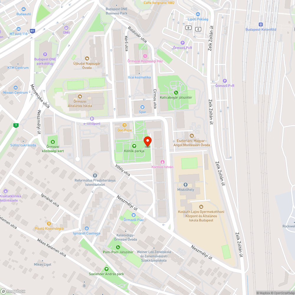 Hajós / Karikás játszótér párakapu bejelentés helye