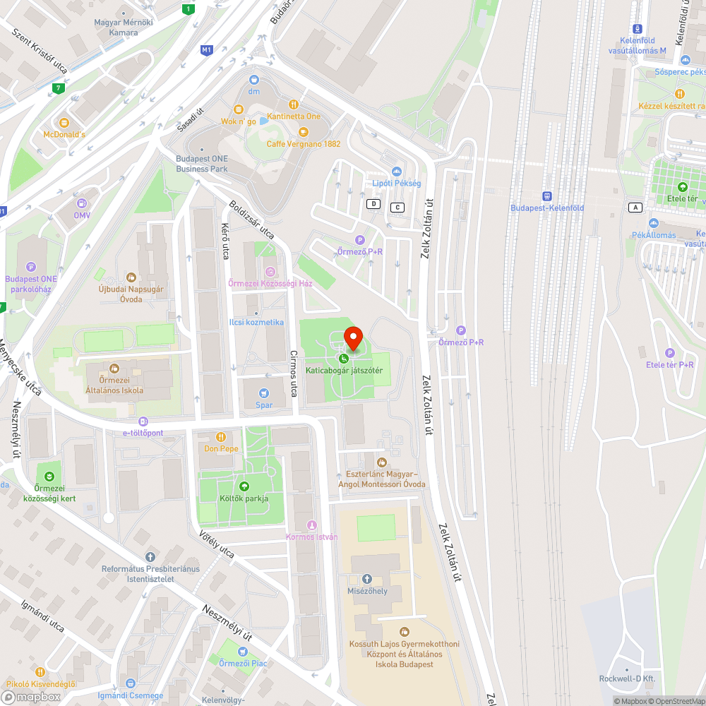 Katicabogár játszótér fűzfa bejelentés helye