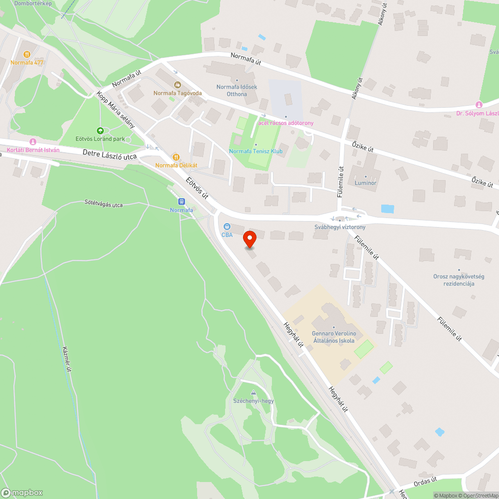 Megdőlt oszlop bejelentés helye