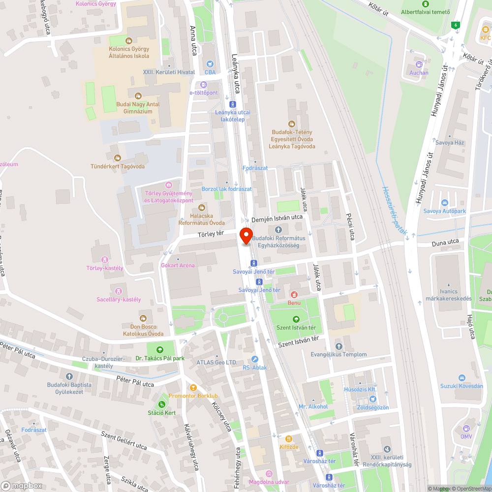 Zöldülő csatorna bejelentés helye